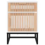 Nachttisch aus weißem Sperrholz und Eisen, 40 x 30 x 55,5 cm von , Nachttische - Ref: Foro24-352091, Preis: 62,93 €, Rabatt: %