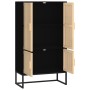 Aparador alto madera contrachapada negro 70x35x125 cm de , Taquillas y armarios de almacenamiento - Ref: Foro24-352140, Preci...