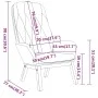 Dunkelgrauer Samt-Entspannungssessel von , Sessel - Ref: Foro24-341219, Preis: 143,88 €, Rabatt: %