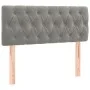Light gray velvet headboard with LED 100x7x78/88 cm by , Headboards and footboards - Ref: Foro24-3121990, Price: 56,20 €, Dis...
