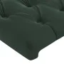 LED-Kopfteil aus dunkelgrünem Samt, 93 x 16 x 118/128 cm von , Kopf- und Fußteile - Ref: Foro24-3124423, Preis: 111,28 €, Rab...