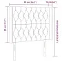 LED-Kopfteil aus dunkelgrünem Samt, 93 x 16 x 118/128 cm von , Kopf- und Fußteile - Ref: Foro24-3124423, Preis: 111,28 €, Rab...