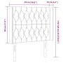 LED-Kopfteil aus dunkelgrünem Samt, 93 x 16 x 118/128 cm von , Kopf- und Fußteile - Ref: Foro24-3124423, Preis: 109,63 €, Rab...