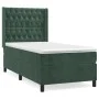 Box spring bed with dark green velvet mattress 90x200 cm by , Beds and slatted bases - Ref: Foro24-3132840, Price: 371,11 €, ...