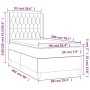 Boxspringbett mit dunkelgrüner Samtmatratze 90x200 cm von , Betten und Lattenroste - Ref: Foro24-3132840, Preis: 381,08 €, Ra...