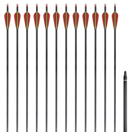 Carbon arrows for standard recurve bow, 30" 0.76 cm, 12 pcs by vidaXL, Arrows and darts - Ref: Foro24-90857, Price: 67,92 €, ...