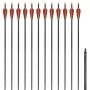 Carbonpfeile für Standard-Recurvebogen, 30" 0,76 cm, 12 Stk von vidaXL, Pfeile und Darts - Ref: Foro24-90857, Preis: 76,76 €,...