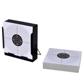14 cm quadratischer Dartscheibehalter mit 100 Papierdartscheiben von vidaXL, Schießziele - Ref: Foro24-90831, Preis: 24,19 €,...