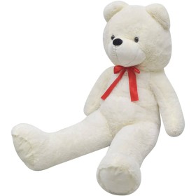 Oso de peluche grande XXL blanco 85 cm