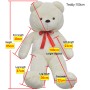 Großer weißer XXL-Teddybär 85 cm von vidaXL, Stofftiere - Ref: Foro24-80097, Preis: 27,60 €, Rabatt: %