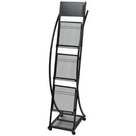 Magazine rack 40x32x131 cm black A4 by , Magazine racks - Ref: Foro24-30098, Price: 103,88 €, Discount: %