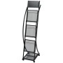Magazine rack 40x32x131 cm black A4 by , Magazine racks - Ref: Foro24-30098, Price: 105,61 €, Discount: %