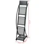 Magazine rack 40x32x131 cm black A4 by , Magazine racks - Ref: Foro24-30098, Price: 103,88 €, Discount: %