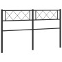 Kopfteil aus schwarzem Metall, 135 cm von , Kopf- und Fußteile - Ref: Foro24-372309, Preis: 31,11 €, Rabatt: %