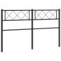 Kopfteil aus schwarzem Metall, 135 cm von , Kopf- und Fußteile - Ref: Foro24-372309, Preis: 30,43 €, Rabatt: %