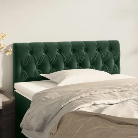 Dark green velvet headboard 100x7x78/88 cm by , Headboards and footboards - Ref: Foro24-346337, Price: 47,73 €, Discount: %