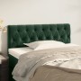 Kopfteil aus dunkelgrünem Samt, 100 x 7 x 78/88 cm von , Kopf- und Fußteile - Ref: Foro24-346337, Preis: 48,46 €, Rabatt: %
