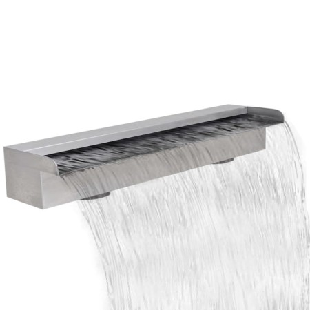 Rechteckiger Wasserfallbrunnen aus Edelstahl, 60 cm von vidaXL, Brunnen und Wasserfälle - Ref: Foro24-41667, Preis: 101,64 €,...