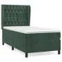 Box spring bed with dark green velvet mattress 90x190 cm by , Beds and slatted bases - Ref: Foro24-3129366, Price: 349,77 €, ...