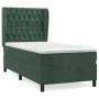 Cama box spring con colchón terciopelo verde oscuro 90x200 cm de , Camas y somieres - Ref: Foro24-3129372, Precio: 395,46 €, ...