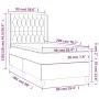 Box spring bed with mattress and LED dark green velvet 90x200 cm by , Beds and slatted bases - Ref: Foro24-3139724, Price: 38...