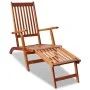 Gartenliege mit massivem Akazienholz-Fußteil von vidaXL, Liegen - Ref: Foro24-41433, Preis: 113,74 €, Rabatt: %
