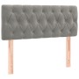 Cama box spring con colchón terciopelo gris claro 100x200 cm de , Camas y somieres - Ref: Foro24-3141467, Precio: 317,14 €, D...