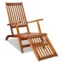 Gartenliege mit massivem Akazienholz-Fußteil von vidaXL, Liegen - Ref: Foro24-41433, Preis: 113,74 €, Rabatt: %