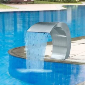 Stainless steel waterfall feature for pool 45x30x60 cm by vidaXL, Fountains and waterfalls - Ref: Foro24-41685, Price: 209,02...
