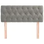 Hellgraues Samtkopfteil 100x7x78/88 cm von , Kopf- und Fußteile - Ref: Foro24-346334, Preis: 47,98 €, Rabatt: %