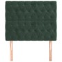 Kopfteile 2 Einheiten aus dunkelgrünem Samt 90x7x78/88 cm von , Kopf- und Fußteile - Ref: Foro24-3116707, Preis: 89,10 €, Rab...