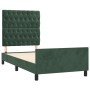 Dunkelgrüner Samtbettrahmen mit Kopfteil 90x190 cm von , Betten und Lattenroste - Ref: Foro24-3125913, Preis: 168,18 €, Rabat...