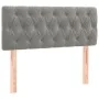 Box spring bed with light gray velvet mattress 100x200 cm by , Beds and slatted bases - Ref: Foro24-3131123, Price: 318,35 €,...