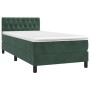 Boxspringbett mit dunkelgrüner Samtmatratze 100x200 cm von , Betten und Lattenroste - Ref: Foro24-3141470, Preis: 330,64 €, R...
