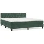 Box spring bed with dark green velvet mattress 180x200 cm by , Beds and slatted bases - Ref: Foro24-3141500, Price: 563,07 €,...