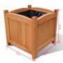 Set Blumenbeete aus Holz, 2 Einheiten, 30 x 30 x 30 cm von vidaXL, Töpfe und Pflanzgefäße - Ref: Foro24-41301, Preis: 47,03 €...