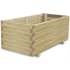 Rectangular raised wooden bed 100x50x40 cm by vidaXL, Pots and planters - Ref: Foro24-41660, Price: 119,86 €, Discount: %