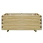 Rechteckiges Hochbett aus Holz 100x50x40 cm von vidaXL, Töpfe und Pflanzgefäße - Ref: Foro24-41660, Preis: 121,75 €, Rabatt: %