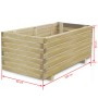 Rechteckiges Hochbett aus Holz 100x50x40 cm von vidaXL, Töpfe und Pflanzgefäße - Ref: Foro24-41660, Preis: 121,75 €, Rabatt: %