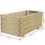 Rechteckiges Hochbett aus Holz 100x50x40 cm von vidaXL, Töpfe und Pflanzgefäße - Ref: Foro24-41660, Preis: 119,48 €, Rabatt: %