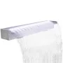 Rectangular waterfall fountain LED pool stainless steel 90 cm by vidaXL, Fountains and waterfalls - Ref: Foro24-41674, Price:...