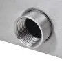 Rectangular waterfall fountain LED pool stainless steel 90 cm by vidaXL, Fountains and waterfalls - Ref: Foro24-41674, Price:...