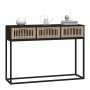 Black iron and plywood console table 105x30x75 cm by , Side tables - Ref: Foro24-352107, Price: 89,54 €, Discount: %