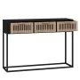 Black iron and plywood console table 105x30x75 cm by , Side tables - Ref: Foro24-352107, Price: 109,06 €, Discount: %