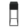Black iron and plywood console table 105x30x75 cm by , Side tables - Ref: Foro24-352107, Price: 89,54 €, Discount: %