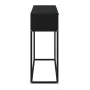 Black iron and plywood console table 105x30x75 cm by , Side tables - Ref: Foro24-352107, Price: 109,06 €, Discount: %