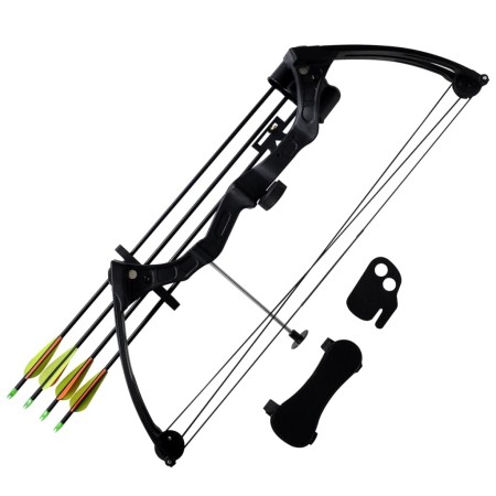 Compoundbogen für Jugendliche mit Zubehör und Aluminiumpfeilen von vidaXL, Compoundbögen - Ref: Foro24-90853, Preis: 86,06 €,...