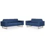 2-piece blue fabric sofa set by , Sofas - Ref: Foro24-276861, Price: 904,02 €, Discount: %