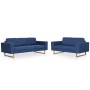 2-teilige Sofagarnitur aus blauem Stoff von , Sofas - Ref: Foro24-276861, Preis: 847,69 €, Rabatt: %