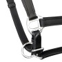 Ronzal/Cabestro de Cuero Negro Ajustable Para Caballo Percherón